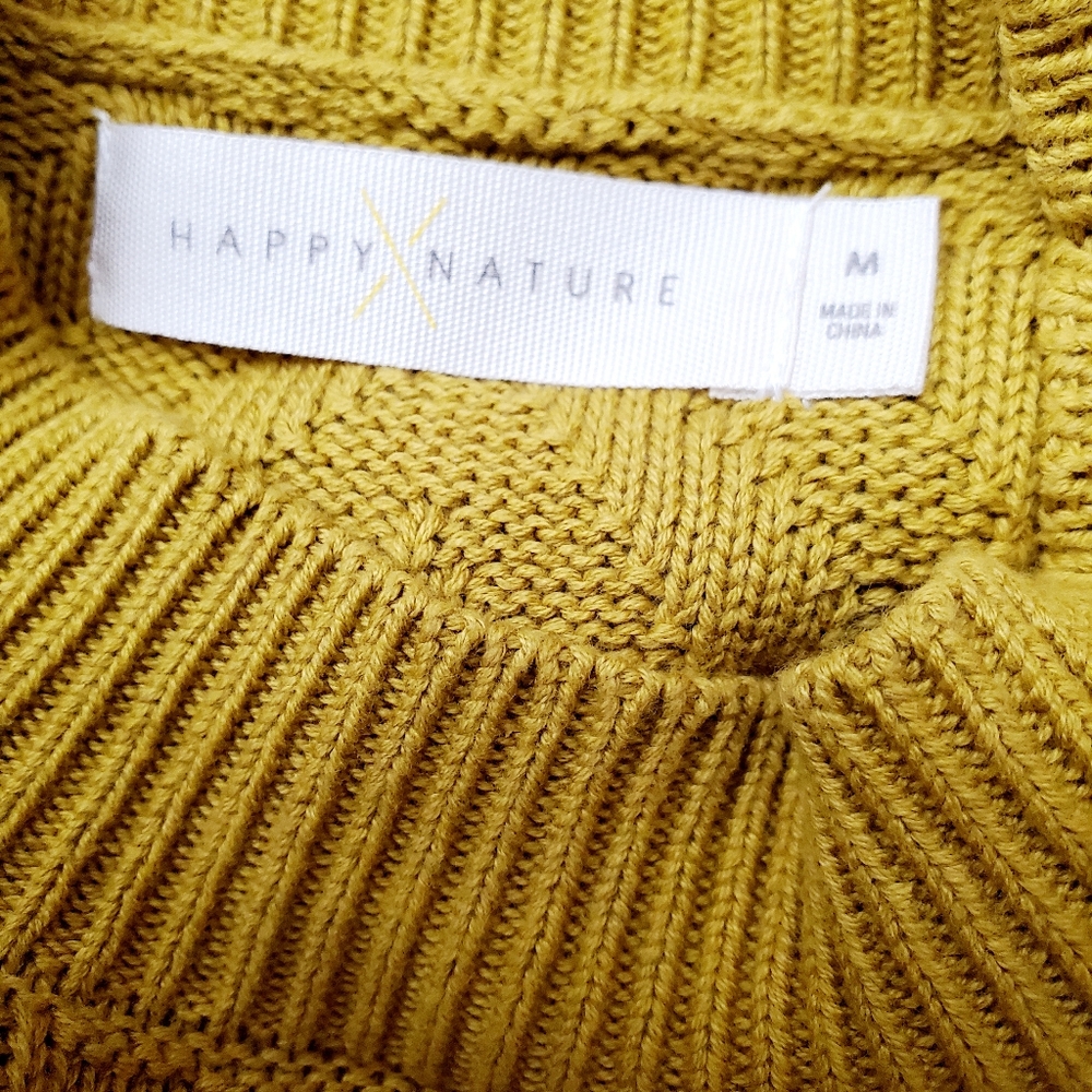 Happy Nature mustard puff-sleeve sweater d… - Picture 6 of 6
